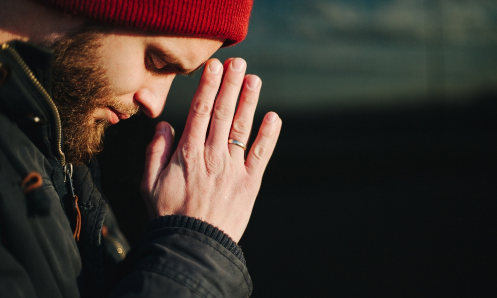 Man praying