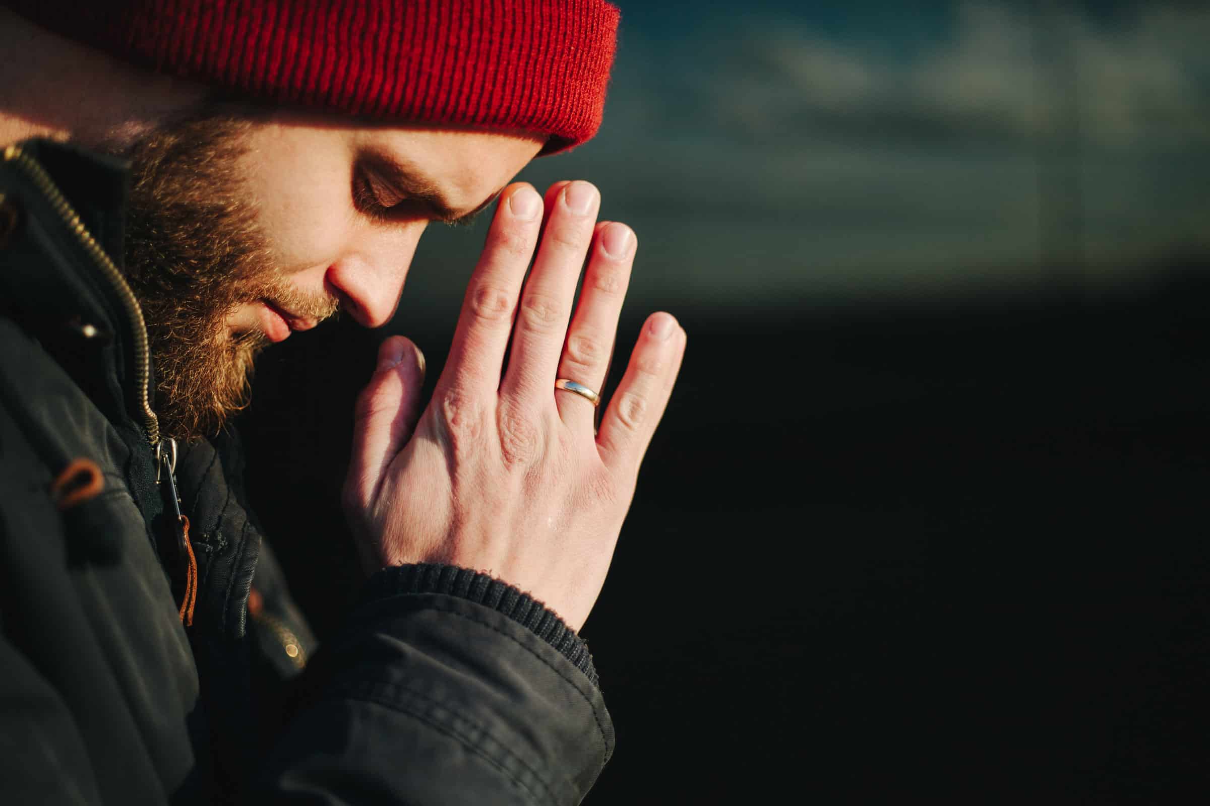 Man praying