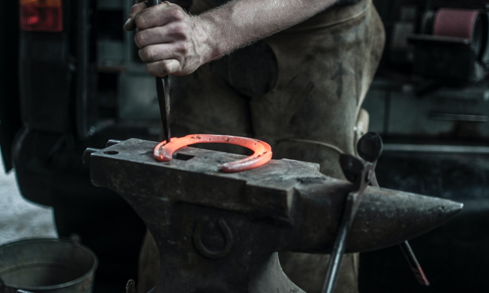 Blacksmith working