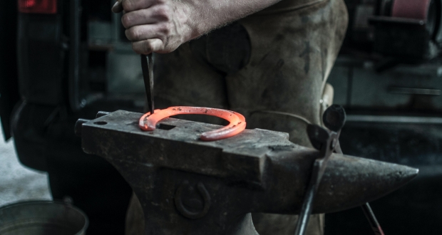 Blacksmith working