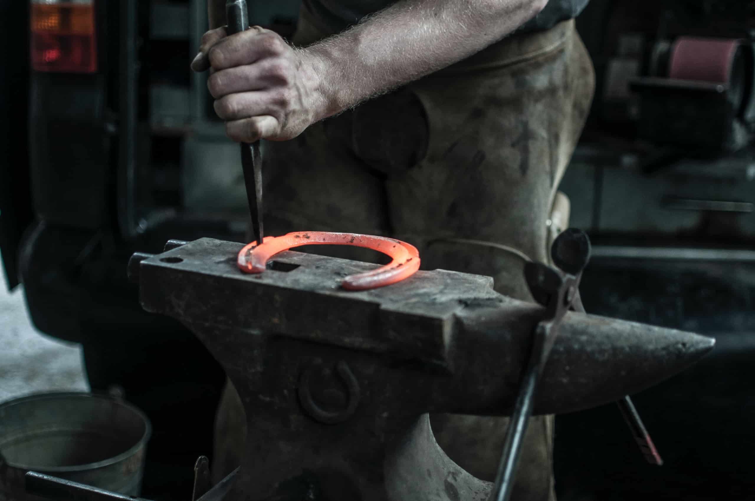 Blacksmith working