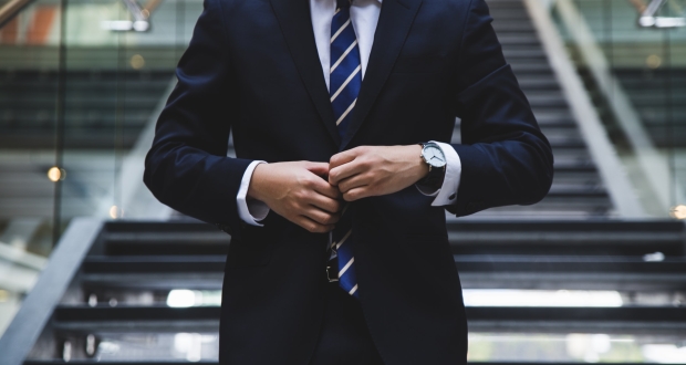 Man in a dark suit