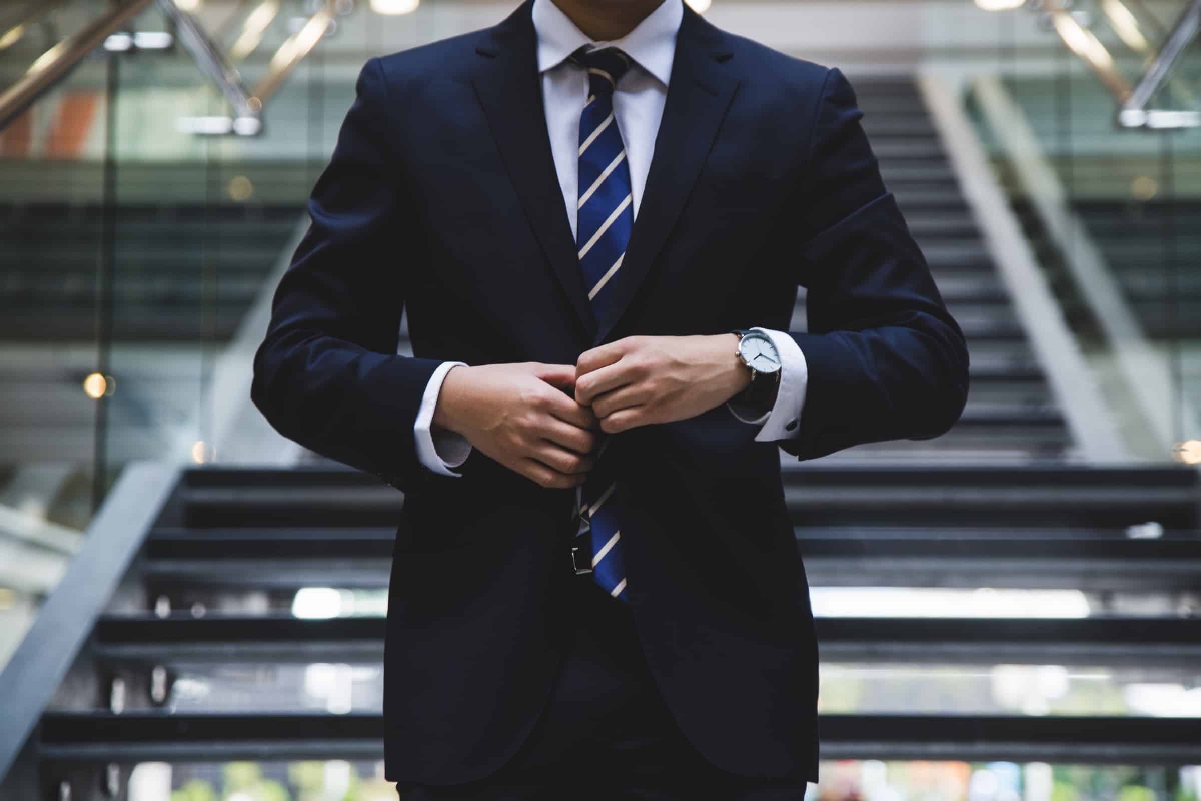 Man in a dark suit