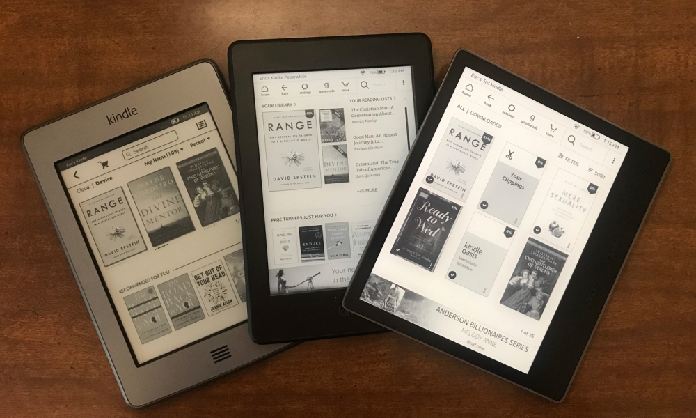 Kindle Oasis, Paperwhite, and Basic Models
